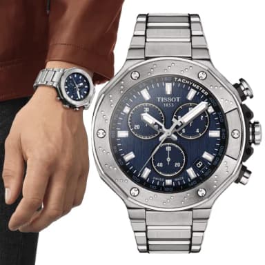 【TISSOT 天梭 官方授權】T-RACE 競速系列 計時腕錶 畢業禮物 送禮 推薦(T1414171104100)