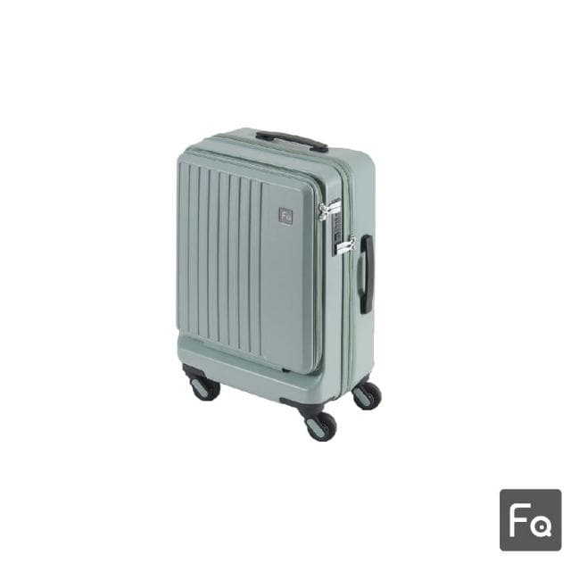【FREQUENTER】20吋 輕量靜音前開拉鍊箱(行李箱 旅行箱 登機箱)
