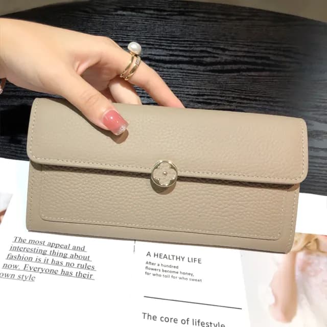 【MoonDy】雙11 長夾 錢包 零錢包 長款錢包 錢包 皮革長夾 拉鍊長夾 牛皮錢包 多功能 