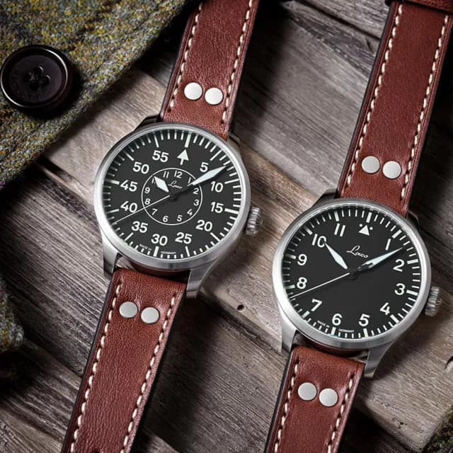 【Laco 朗坤】861988 飛行員機械腕錶 BASIC AUGSBURG 39mm