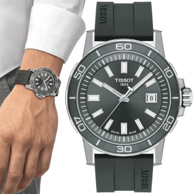 【TISSOT 天梭 官方授權】SUPERSPORT 時尚簡約腕錶 母親節 禮物 推薦(T1256101708100)