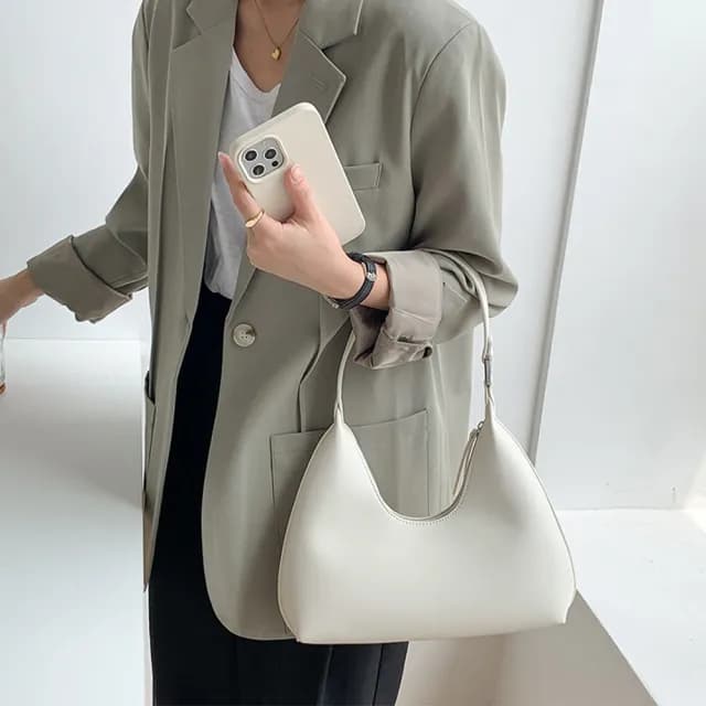 【MoonDy】情人節禮物 包包女 腋下包 女包 手提包 月牙包 防水包 單肩包 小眾包包 腋下包韓國 法棍包腋下包