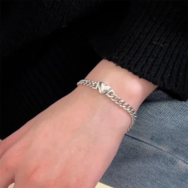 【KT DADA】情人節禮物 手鏈 手鍊 手飾 銀手鍊 女朋友生日禮物 手鏈女 飾品配件 首飾配件 女生飾品 正韓飾