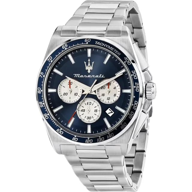 【MASERATI 瑪莎拉蒂】Velocità系列 三眼計時手錶 週年慶送禮推薦43mm(R8873652005)