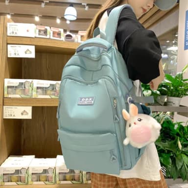 【LEEHER】母親節禮物 防潑水包包/大容量後背包/包包/後背包/書包/雙肩包/黑色包包/紫色包包/尼龍後背包/輕