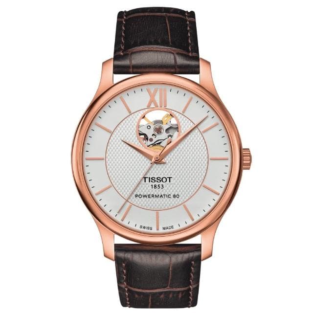 【TISSOT 天梭 官方授權】T-CLASSIC系列 復古鏤空機械腕錶 母親節 禮物 推薦(T0639073603800)