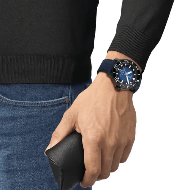 【TISSOT 天梭 官方授權】SEASTAR2000海星系列 潛水機械腕錶 父親節 禮物 送禮 推薦(T1206073704100)