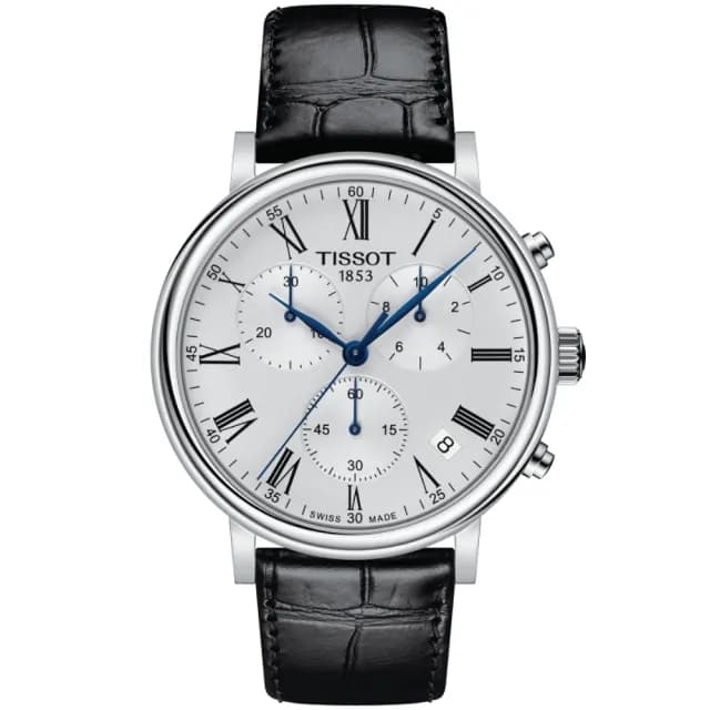 【TISSOT 天梭 官方授權】CARSON系列 紳士計時腕錶 畢業禮物 送禮 推薦(T1224171603300)
