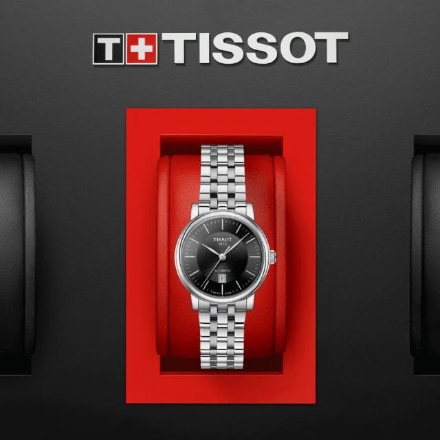 【TISSOT 天梭 官方授權】CARSON系列 機械腕錶 母親節 禮物 推薦(T1222071105100)