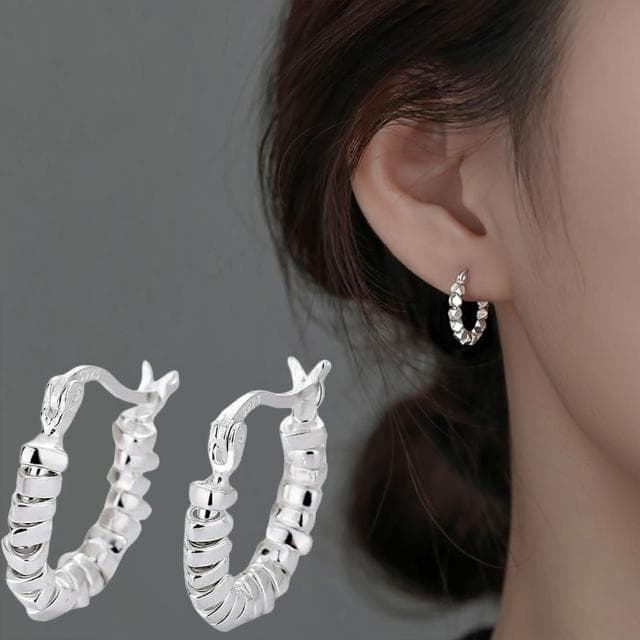 【KT DADA】耳環 S925 純銀耳環 百搭簡約 潮流 耳飾 韓國 純銀耳環純銀 銀耳環 925  純銀耳針