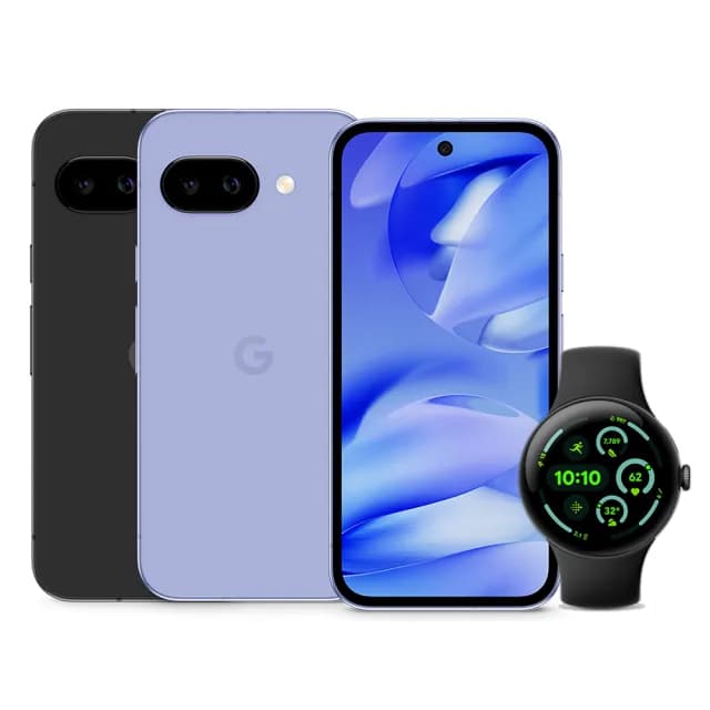 【Google】Pixel 9a 5G 6.3吋(8G/256G/Tensor G4/4800萬鏡頭畫素/AI手機) Pixel Watch3 45mm BT版