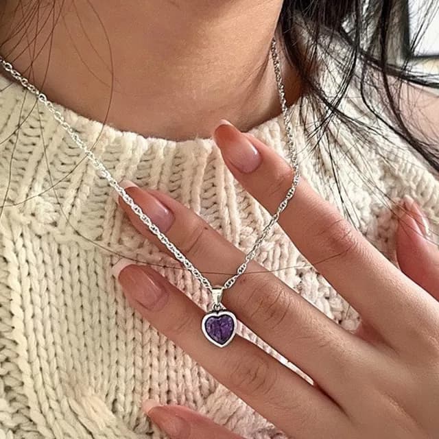 【MoonDy】女項鍊 鋯石項鍊 不掉色項鍊 女友生日禮物 愛心項鍊 小飾品 s925純銀項鍊 女生項鍊