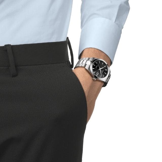 【TISSOT 天梭 官方授權】GENTLEMAN系列 機械腕錶 母親節 禮物 推薦(T1274071105100)