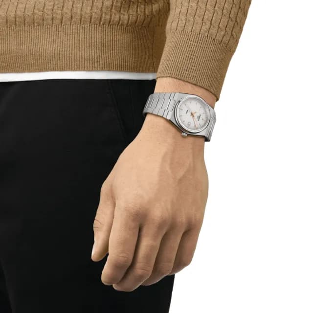 【TISSOT 天梭 官方授權】PRX系列 1970年代復刻 時尚腕錶 畢業禮物 送禮 推薦(T1374101103100)