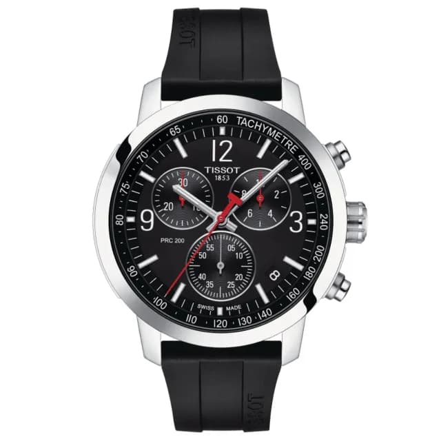 【TISSOT 天梭 官方授權】PRC200 CHRONOGRAPH 三眼計時腕錶 畢業禮物 送禮 推薦(T1144171705700)