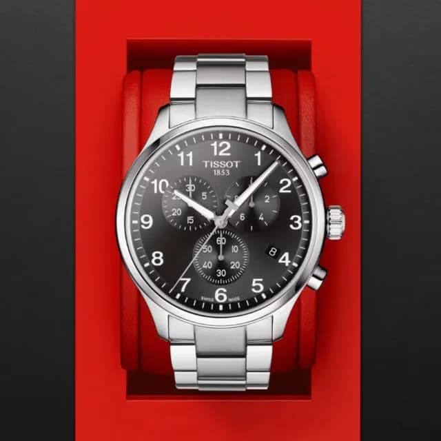 【TISSOT 天梭 官方授權】CHRONO XL 韻馳系列 三眼計時腕錶 七夕 情人節 禮物 送禮 推薦(T1166171105701)