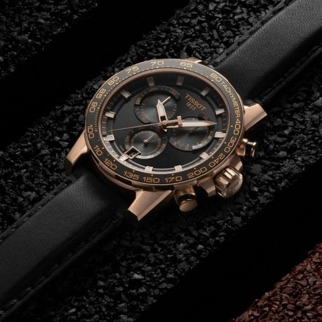 【TISSOT 天梭 官方授權】SUPERSPORT CHRONO 三眼計時腕錶 母親節 禮物 推薦(T1256173605100)