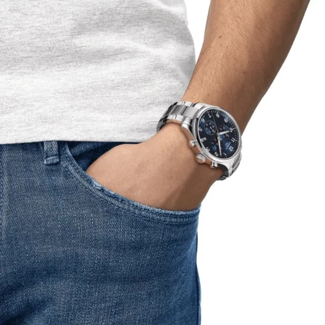 【TISSOT 天梭 官方授權】CHRONO XL韻馳系列 三眼計時腕錶 七夕 情人節 禮物 送禮 推薦(T1166171104701)
