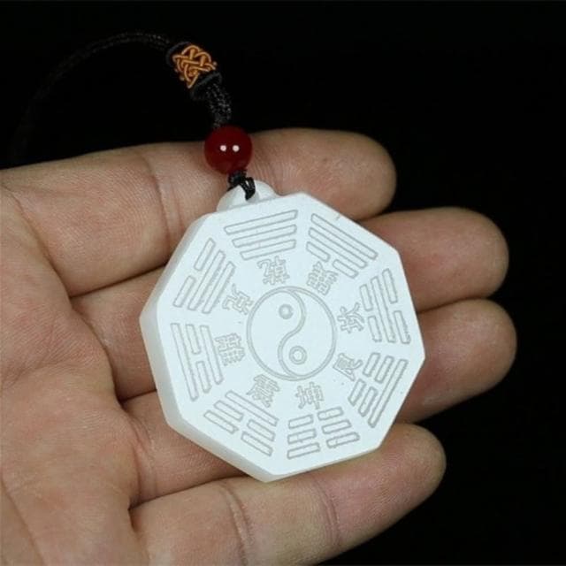 【Penny珮妮】阿富汗玉八卦吊墜項鍊毛衣鏈(母親節 父親節 生日禮物 交換禮物 送女友 尾牙 新年 結婚)