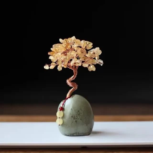 【JEN】開運水晶招財樹水晶杯2款可選(開業 入新居 喬遷 生日禮物 招財樹 交換禮物 新年 尾牙)