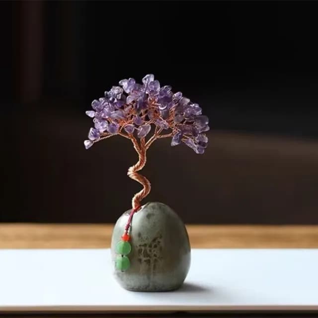 【JEN】開運水晶招財樹水晶杯2款可選(開業 入新居 喬遷 生日禮物 招財樹 交換禮物 新年 尾牙)