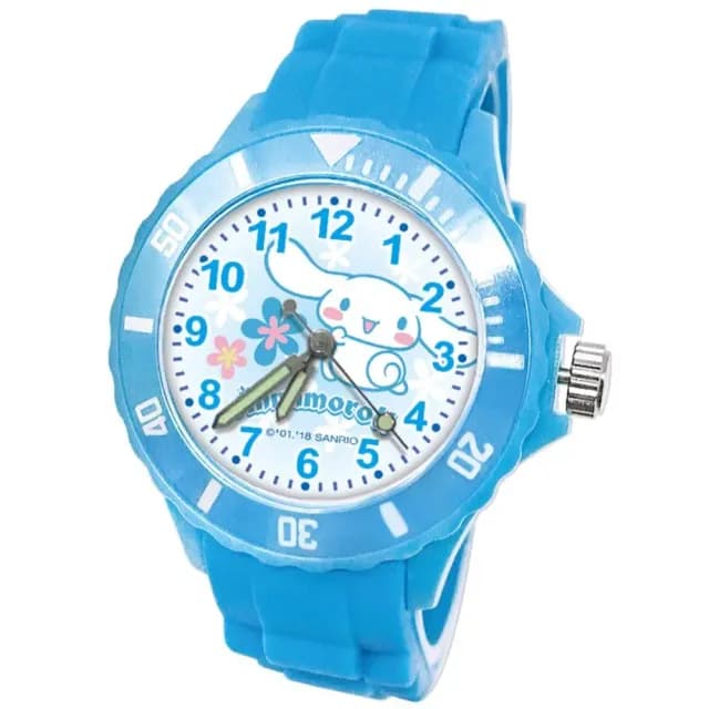 【DF 童趣館】三麗鷗/迪士尼/漫威系列正版授權兒童防潑水運動彩帶手錶