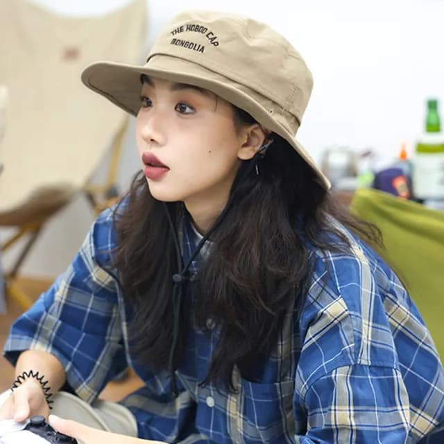 【KT DADA】情人節禮物 折疊帽 復古帽 灰色帽子 帽子 登山帽 露營帽 釣魚帽 防紫外線 漁夫帽 戶外帽 遮陽帽