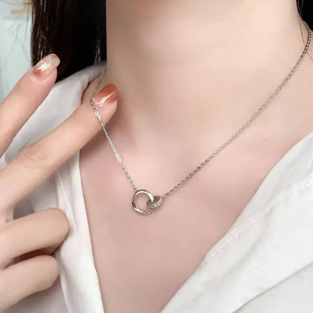 【MoonDy】925純銀 銀鏈 生日禮物  沙金項鍊 女生項鍊 歐美項鍊 銀飾項鍊 寶石鍊 項鍊