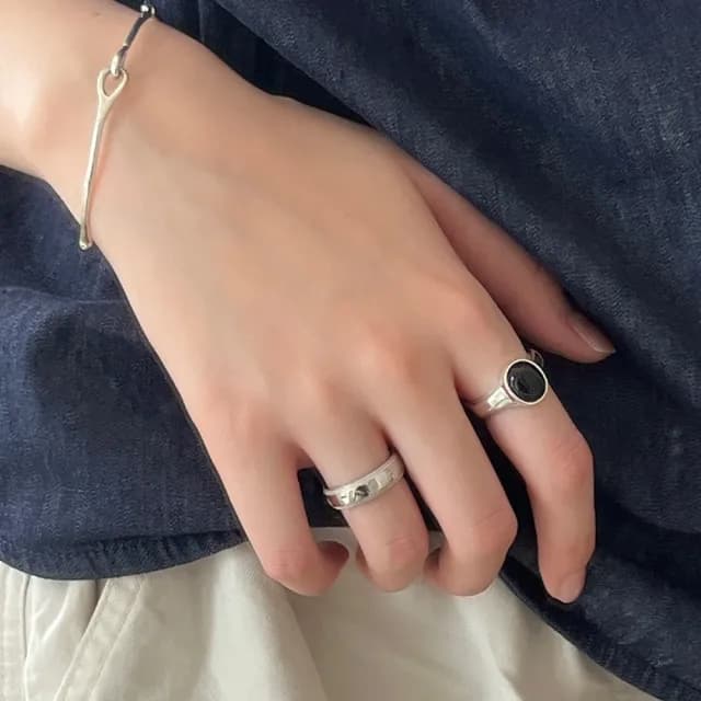 【MoonDy】情人節禮物 戒指 戒指女生 S925純銀戒指 k金戒指 復古戒指 可調節戒指 女生禮物 女孩生日禮物