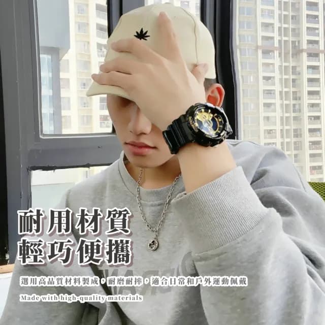 【酷帥錶帶】多功能潮流電子手錶(夜光錶 鬧鐘 日期 休閒錶 兒童錶 國中生 高中生 女錶 男錶 腕錶 運動)