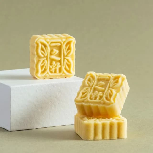 【一之軒】15入綠豆冰糕禮盒 二組(綠豆.冰心紅豆餡.配茶小點)-中秋禮盒(月餅)