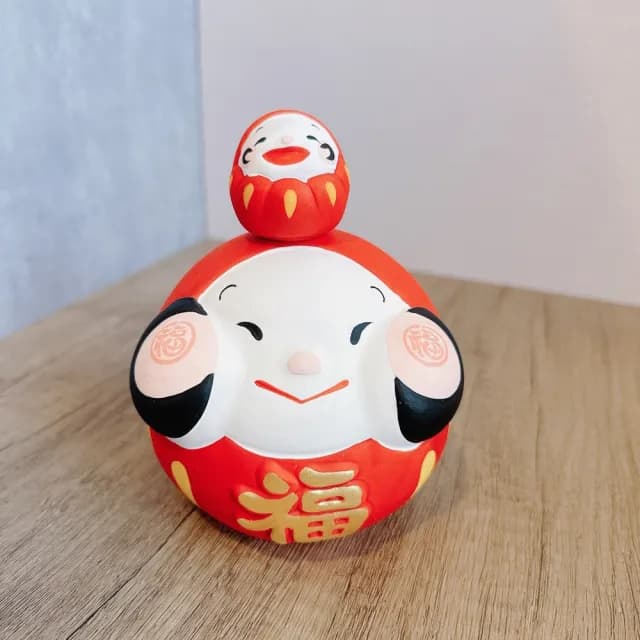 【Ciao Li 僑俐】日本京都達摩存錢筒13.5cm(送禮 開店 入厝)
