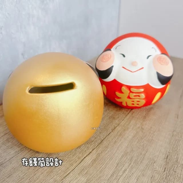【Ciao Li 僑俐】日本京都福氣達摩存錢筒9cm兩入組(入厝禮 交換禮物 開店禮物 招財 日本小物 擺件)