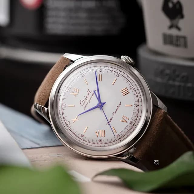 【ORIENT 東方錶】75週年復古三針太陽能腕錶-38.4mm 父親節 送禮 自用(RA-WK0006S)
