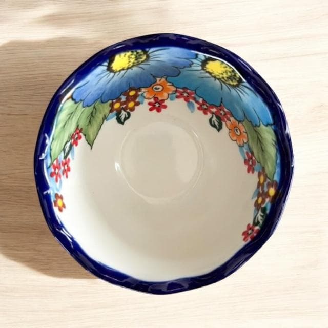【Royal Duke】波蘭風手繪陶瓷4.5吋碗-四入組(入厝禮 交換禮物 餐具 飯碗 點心碗 花草藝術風 手工)