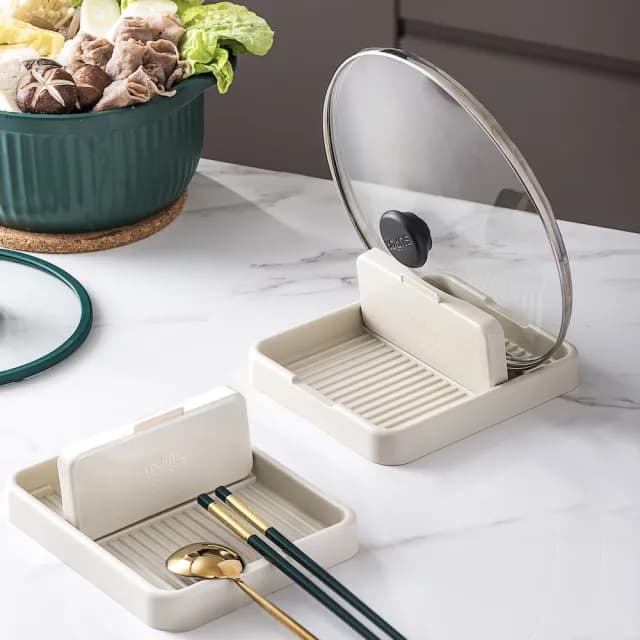 【WindHouse 北歐小舖】折疊式鍋蓋架(鍋蓋/鍋鏟/餐具/收納) 