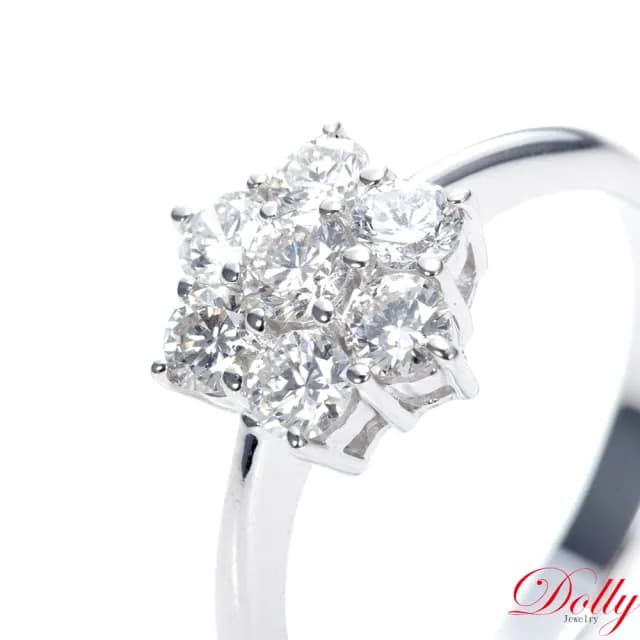 【DOLLY】0.70克拉 天然鑽石 F/VS2 14K金鑽石戒指(母親節 長輩送禮 交換禮物首選)