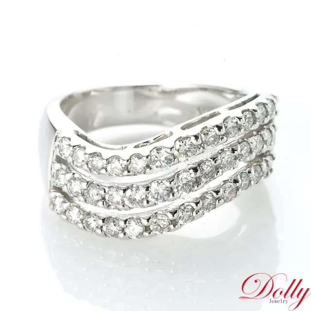【DOLLY】0.80克拉 天然鑽石 F/VS2 14K金鑽石戒指(母親節 長輩送禮 交換禮物首選)