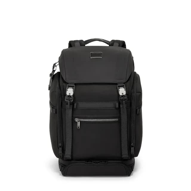 【TUMI】Alpha Bravo Expedition 彈道尼龍大容量筆電掀蓋背包 - 黑色(TUMI 官方旗艦店)