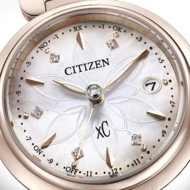 【CITIZEN 星辰】xC系列  鈦金屬  mizu 水耀光限量款腕錶 電波錶 女錶(ES9467-71Y)