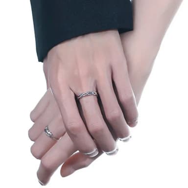 【LEESA】情侶戒指\戒指\指環\純銀戒指\造型戒指\男女對戒\生日禮物\可調節戒指\開口戒指\高級 