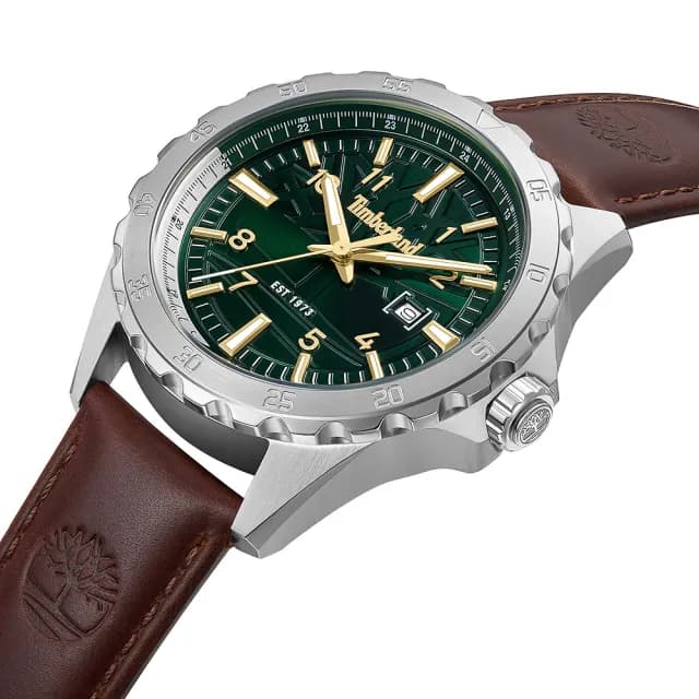 【Timberland】天柏嵐 DAY POND系列 時尚大三針腕錶 手錶-綠 禮物 送禮 推薦(TDWGB0055801)