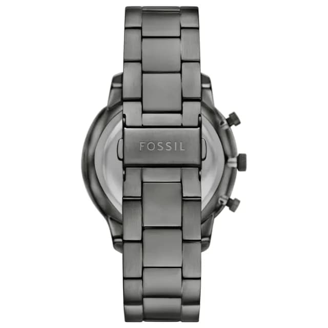 【FOSSIL】Neutra 復古紳士計時手錶-灰x藍/44mm 禮物 送禮 推薦(FS6111)