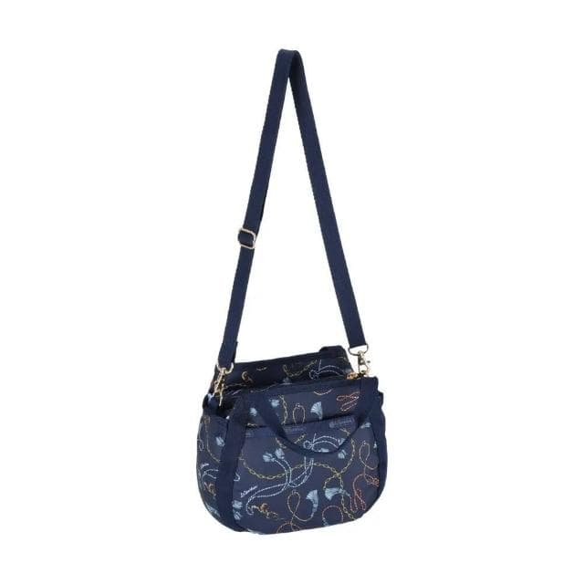 【Lesportsac】斜背手提兩用包 側背包 隨身包 母親節 送禮 禮物(湛藍海鍊)