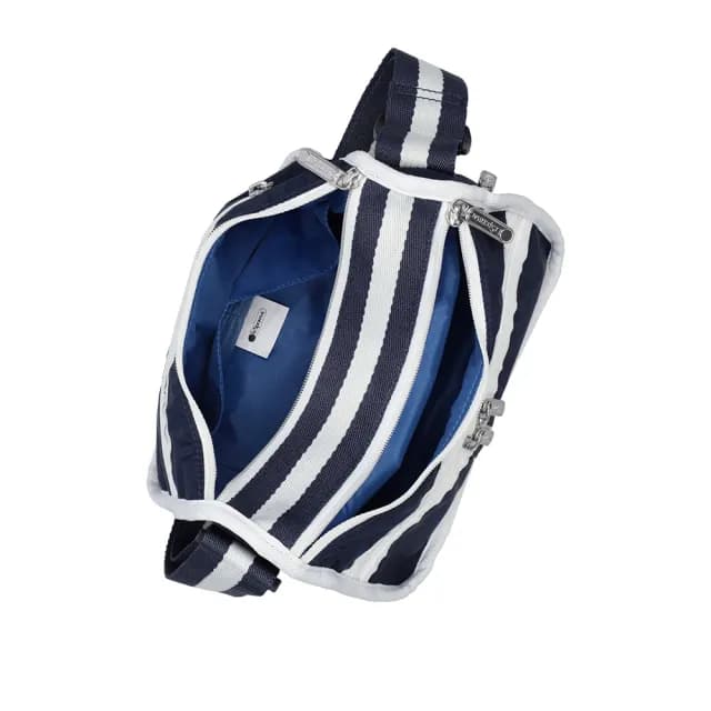 【Lesportsac】小型斜背包 側背包 隨身包 送禮 禮物 女包 男包 禮物 送禮(滾邊深海藍)