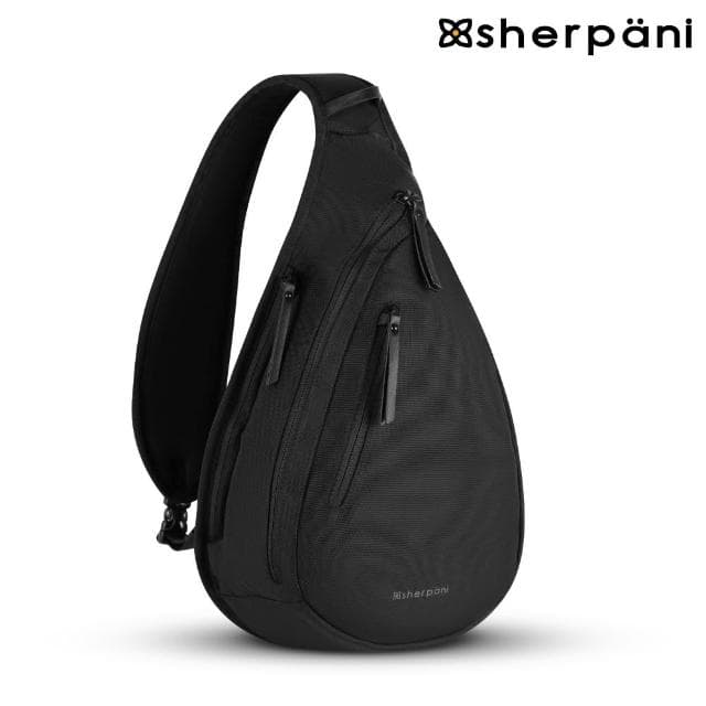 【Sherpani】母親節禮物 防盜多功能斜肩包-25I Esprit AT 10L｜黑色(安全鎖 防割 防盜錄 環保)