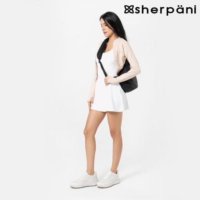 【Sherpani】母親節禮物 防盜多功能斜肩包-25I Esprit AT 10L｜黑色(安全鎖 防割 防盜錄 環保)