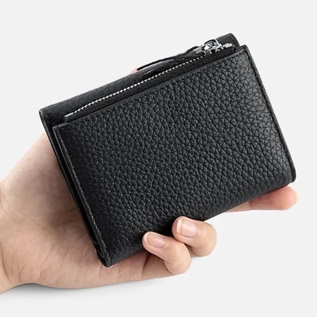 【LEEHER】三折錢包/錢包/短夾/女錢包/皮夾/日式錢包/牛皮錢包/信用卡包/卡夾/防