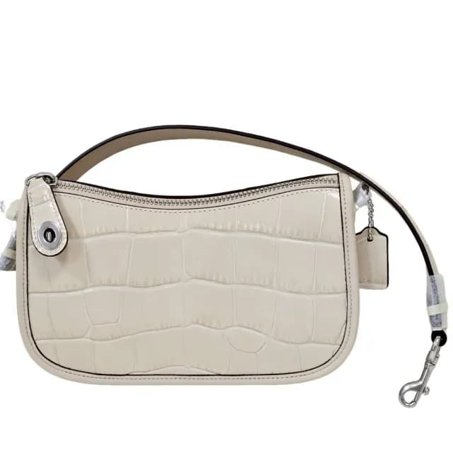 【COACH】鱷魚紋SWINGER 20 手袋(贈原廠防塵袋紙袋七夕情人節)