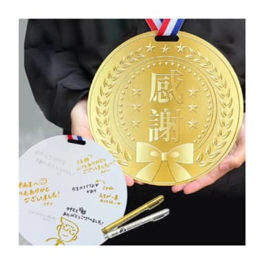 大金牌感謝卡片1組含簽字筆(生日派對 母親節 畢業 謝師宴 卡片 送禮小禮物 拍照道具 氣球 佈置 布置)
